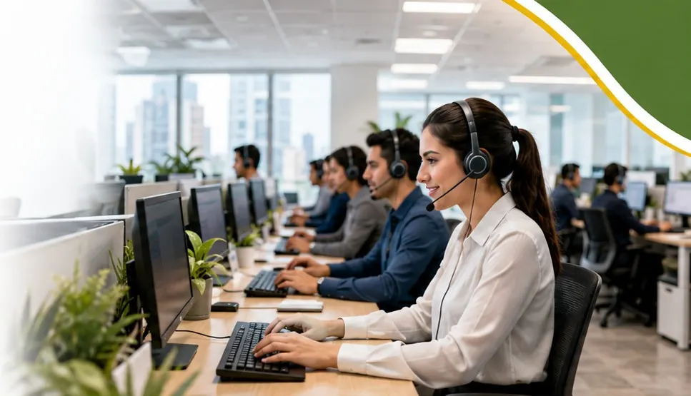 Call center con alta ocupación